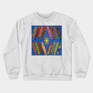 Surf Board Sunshine Crewneck Sweatshirt